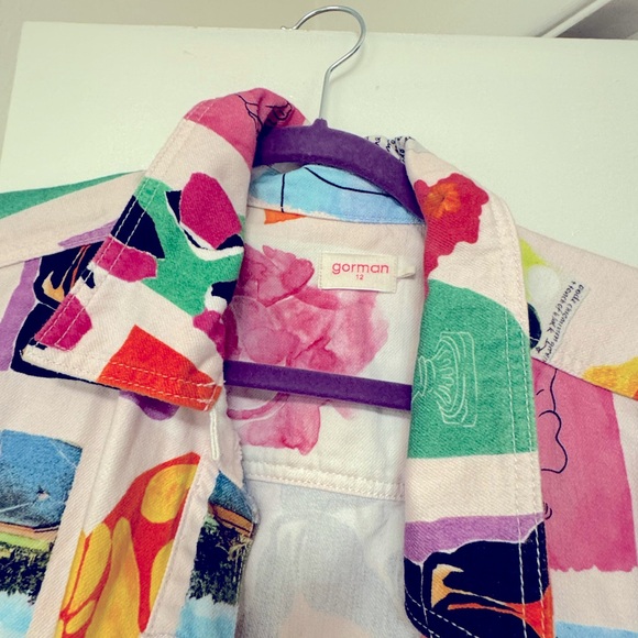 Gorman Australia Collage Denim Jacket - Size 12 (Visual Diary Jacket) - Picture 3 of 3